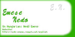 emese nedo business card