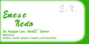 emese nedo business card